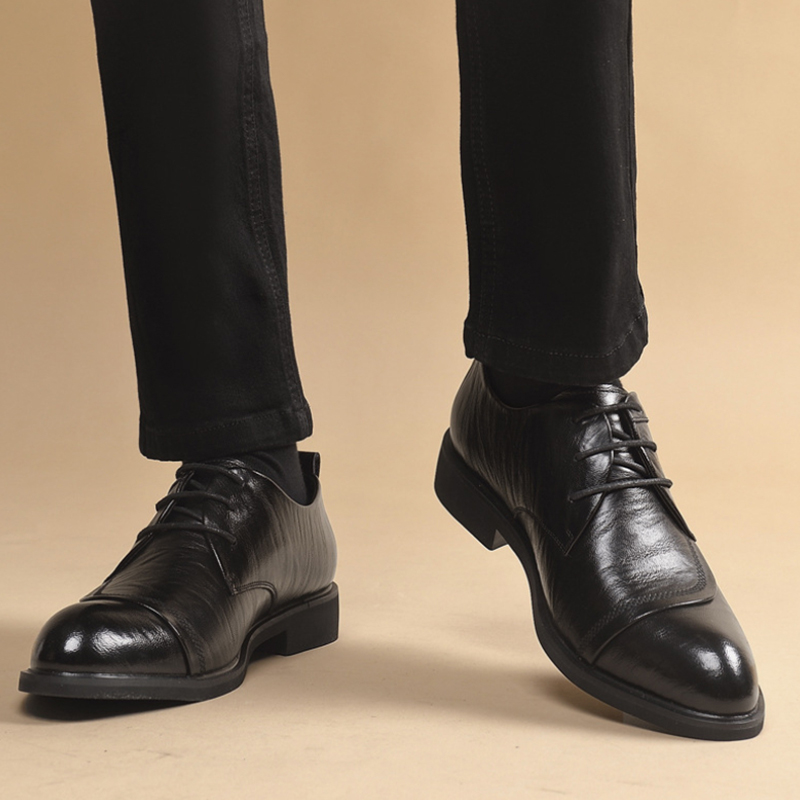 Men'S Formal Party Wear Shoes - Scarpe Oxford in Pelle con Dettagli