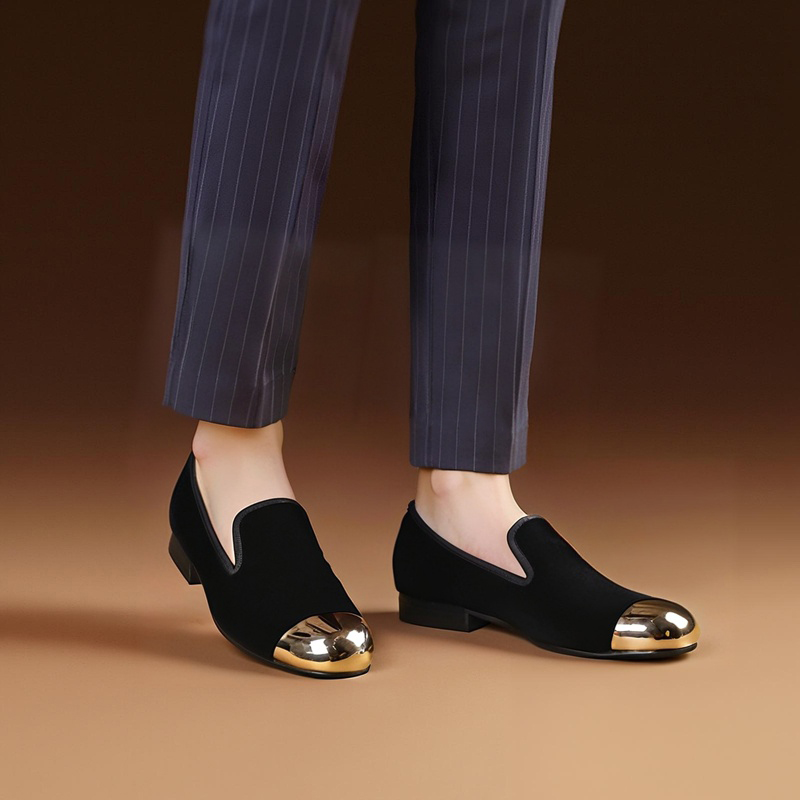 Men'S Formal Party Wear Shoes - Piergitar Modello classico Pantofola slip-on in