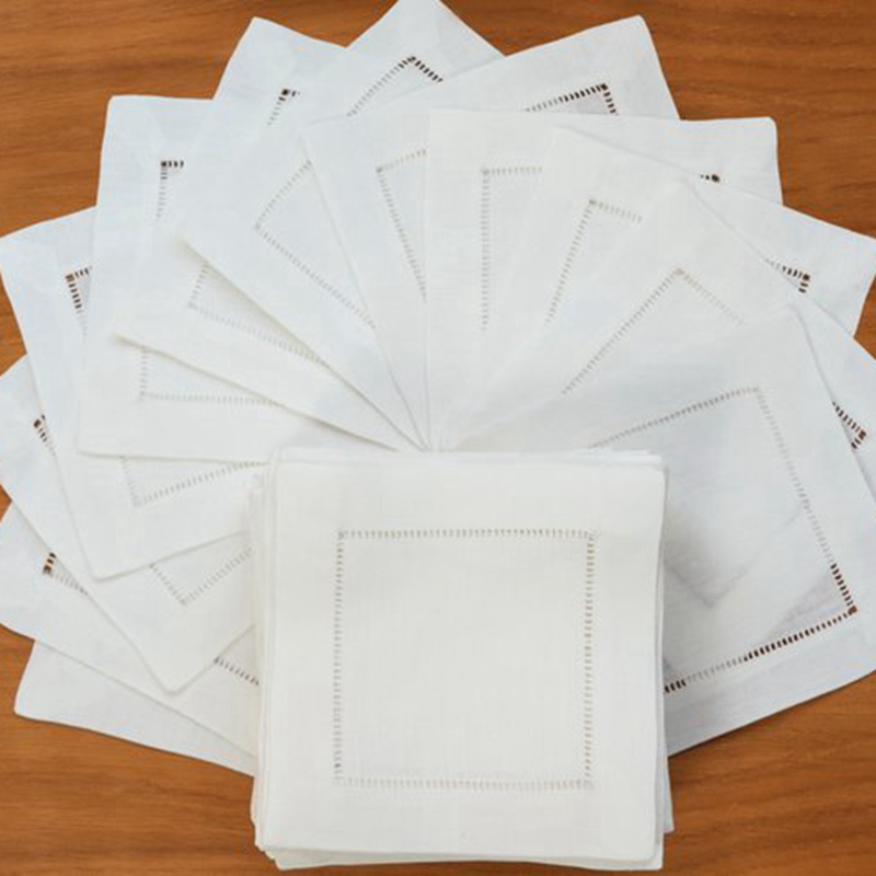 Monogrammed Handkerchief - Tovagliolo da cocktail da 12 pezzi