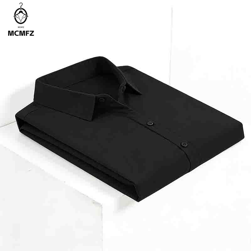 Men Formal Office Wear Shirts - Camicia da Uomo a Maniche Corte
