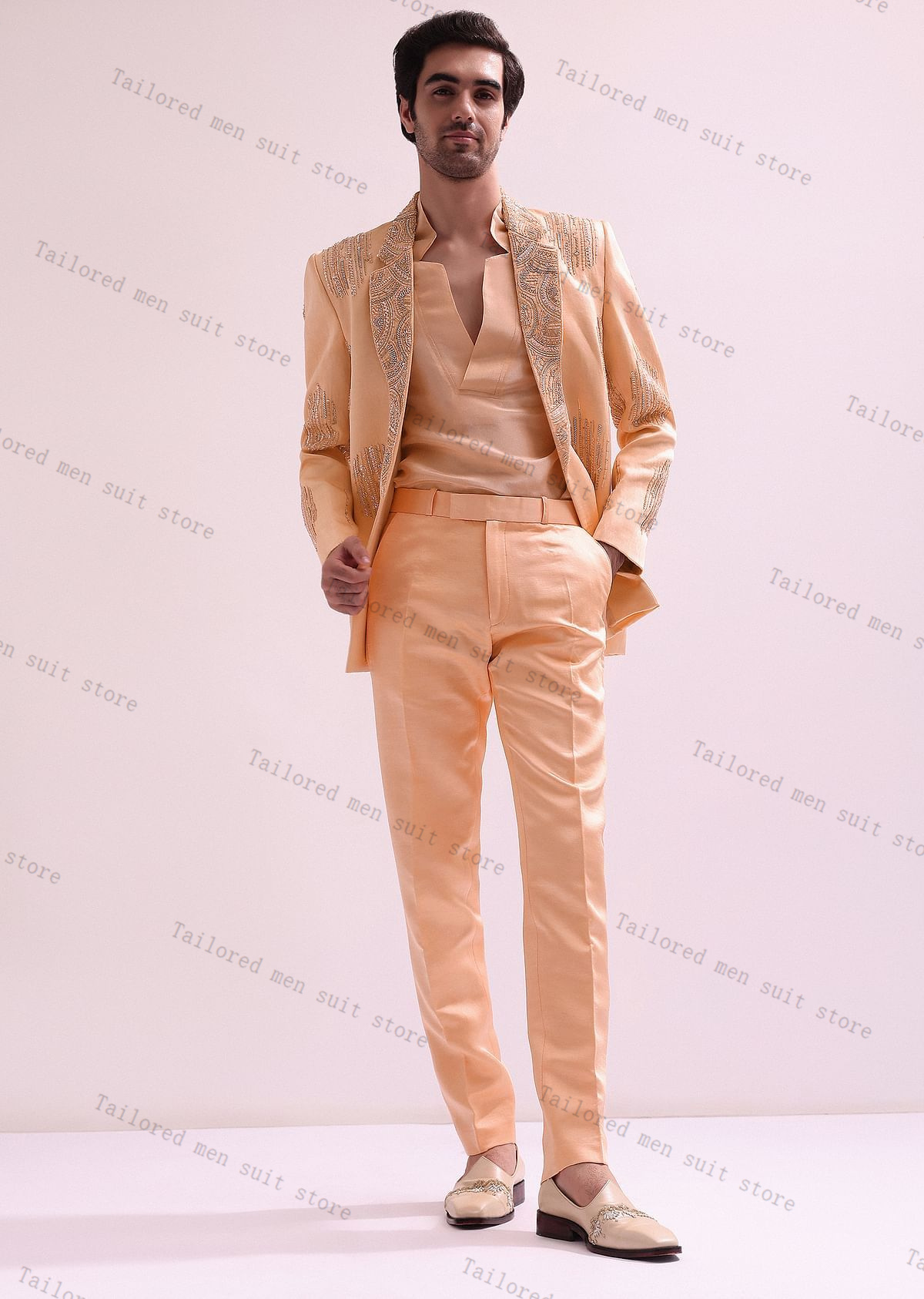 Men Formal Wear Wedding Guest - Cristalli di lusso Abiti da uomo