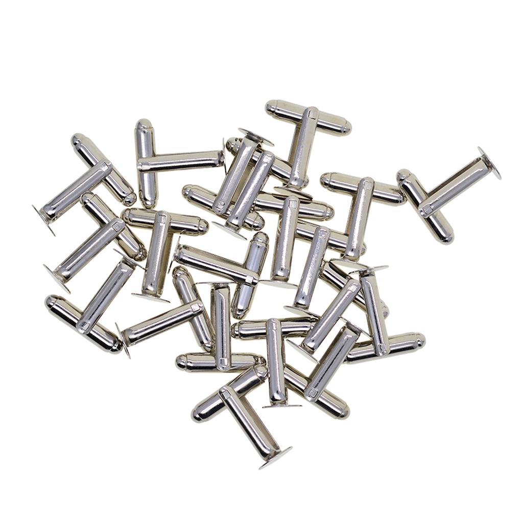 Cufflinks Silver Set - Gemelli da uomo con base in
