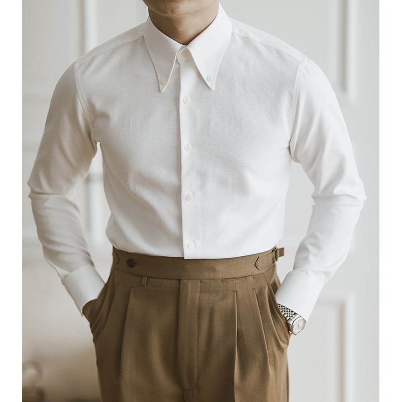 Mens Formal - Camicia Oxford da Uomo a Maniche