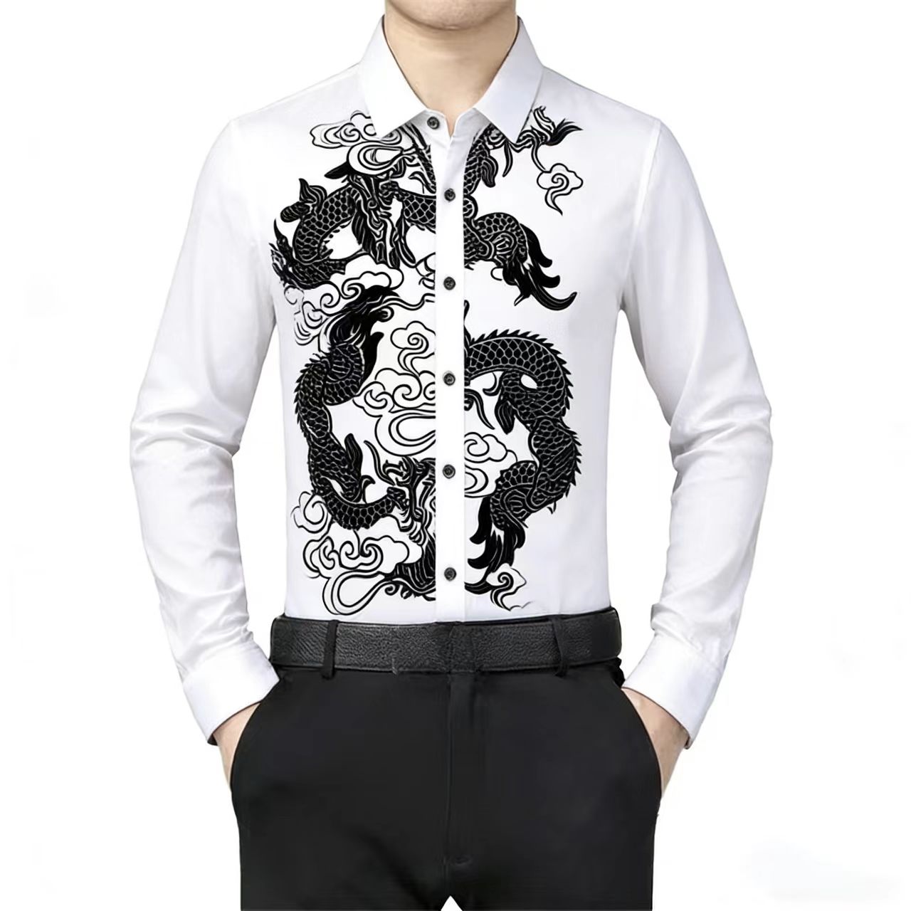 Camicia a Maniche Lunghe da Uo - Men Formal Party Wear Shirt recensione e prezzo