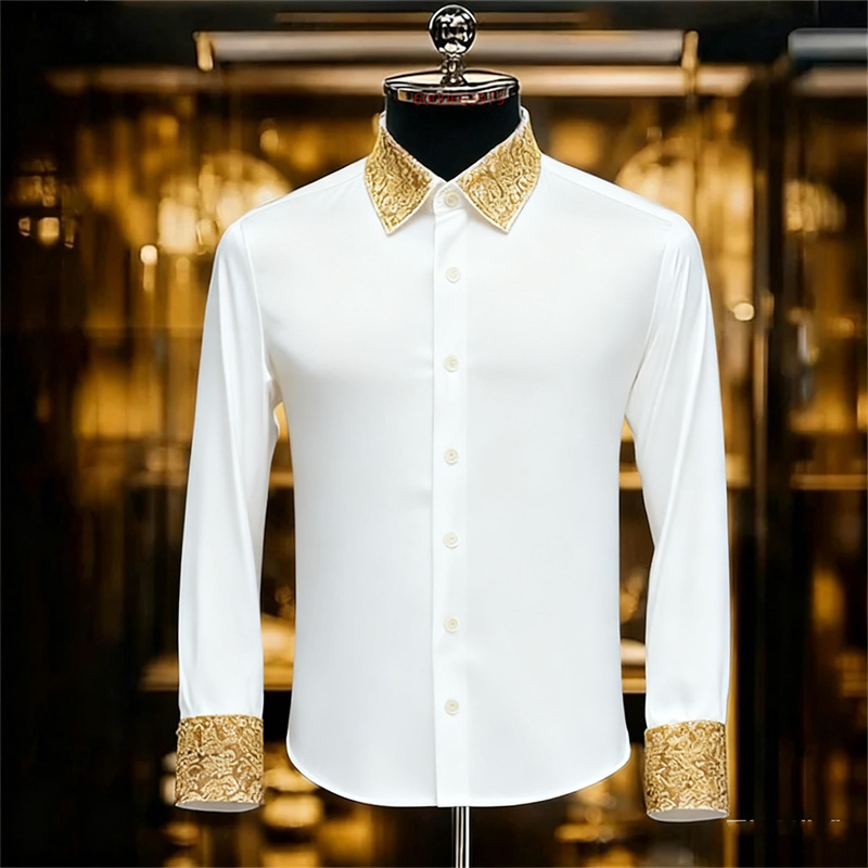 Camicia floreale squisita in s - Men Formal Party Wear Shirt recensione e prezzo