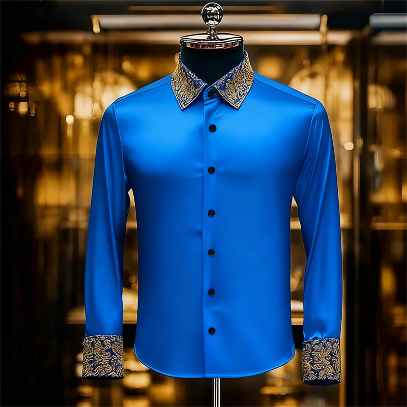 Camicia floreale squisita in s - Men Formal Party Wear Shirt recensione e prezzo