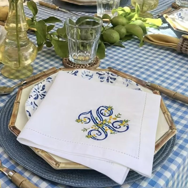 Nuovo Arrivo: Tovagliolo Decor - Monogrammed Handkerchief recensione e prezzo