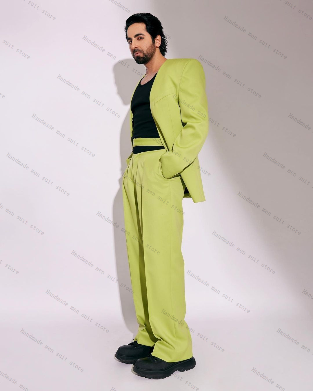 Completo da uomo verde moda Se - Men Formal Wear Wedding Guest recensione e prezzo