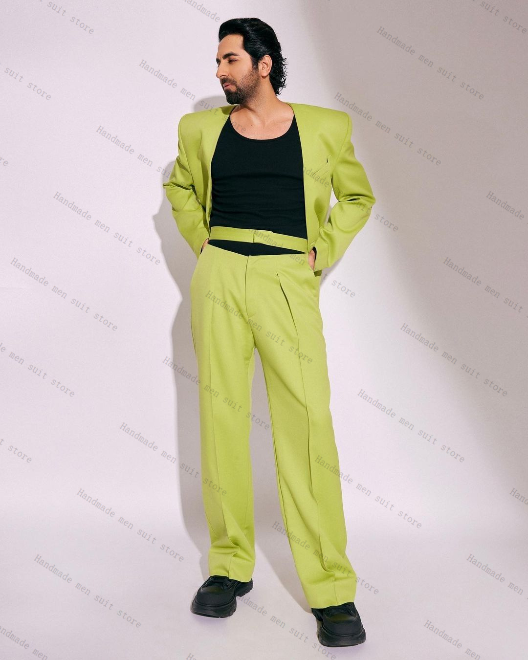 Completo da uomo verde moda Se - Men Formal Wear Wedding Guest recensione e prezzo