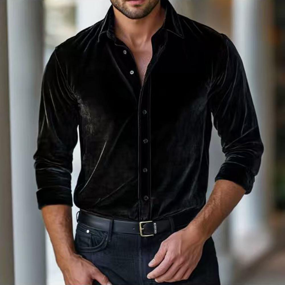 Camicia in Velluto da Uomo, Ca - Men Formal Party Wear Shirt recensione e prezzo