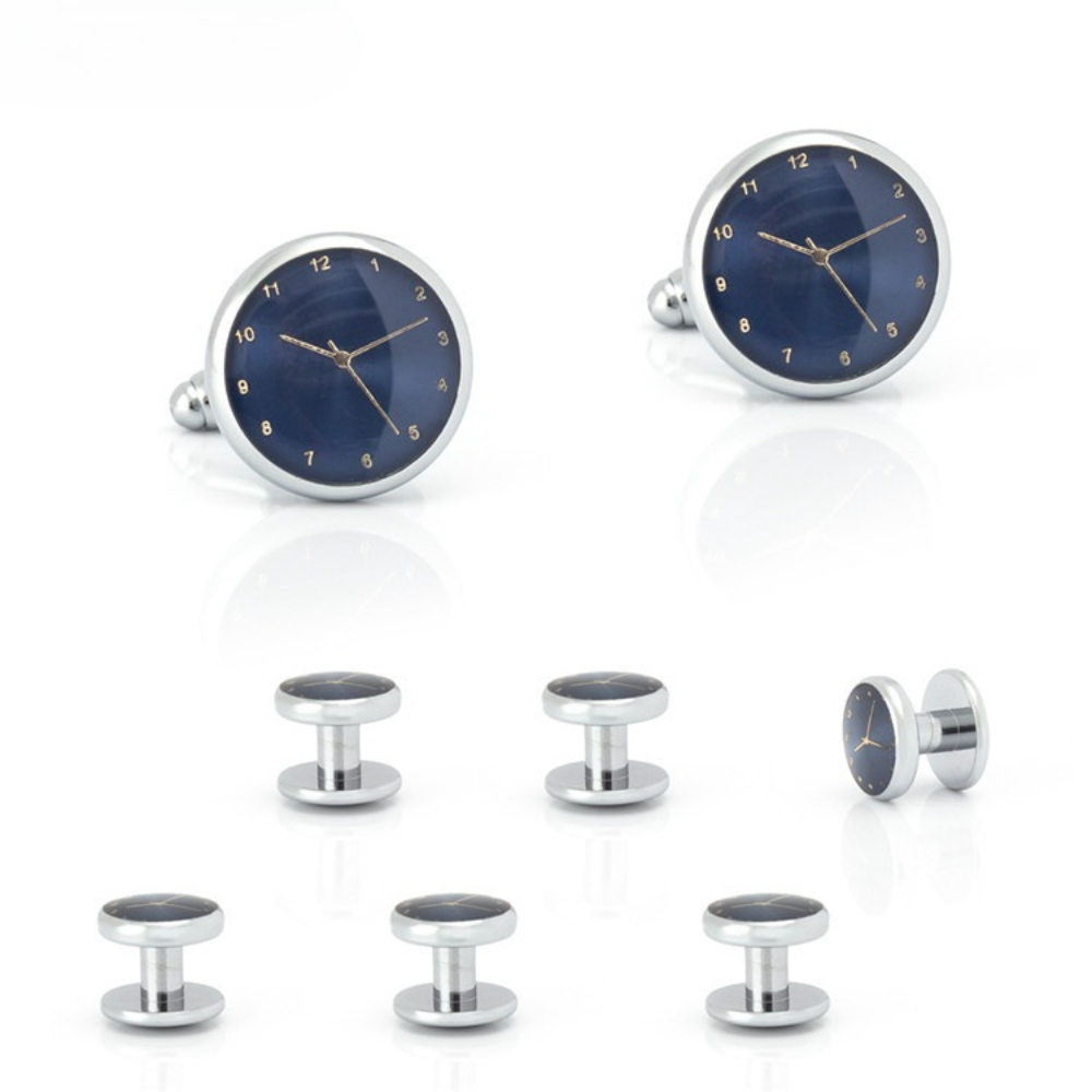 Set di 6 Accessori Eleganti Ti - Cufflinks Silver Set recensione e prezzo