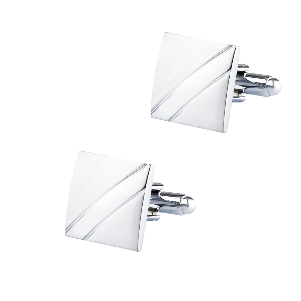 Set da Uomo Nuovo in Metallo S - Cufflinks Silver Set recensione e prezzo