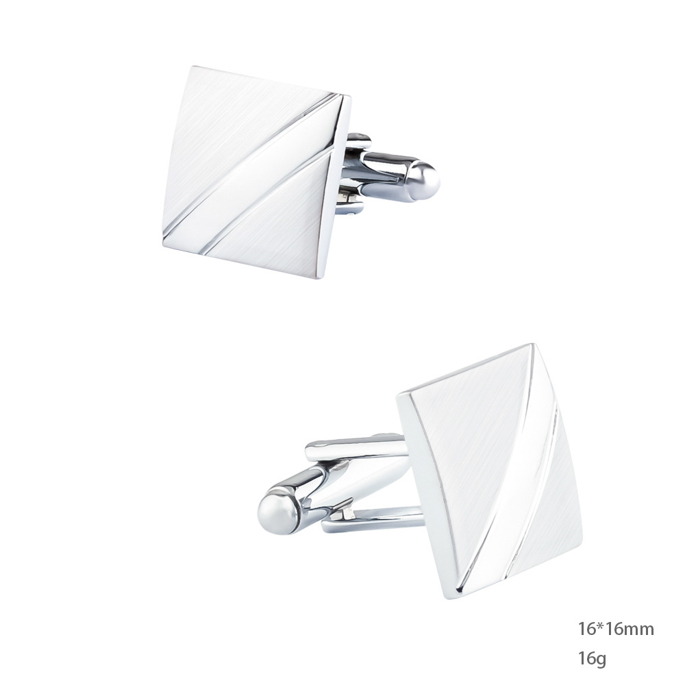 Set da Uomo Nuovo in Metallo S - Cufflinks Silver Set recensione e prezzo
