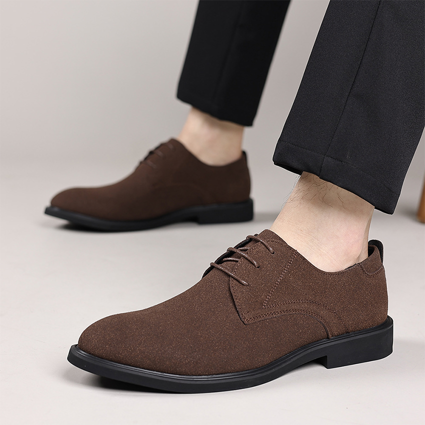 Scarpe in Pelle Scamosciata pe - Large Men Formal Wear recensione e prezzo
