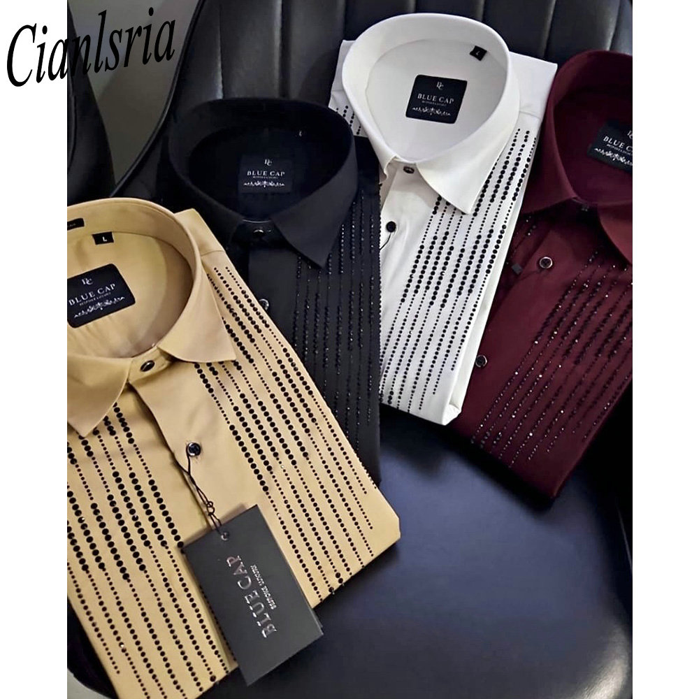 Camicia da Uomo di Lusso con S - Men Formal Party Wear Shirt recensione e prezzo