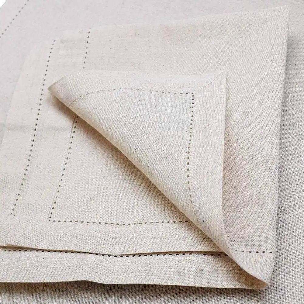 6 tovaglioli in lino bianchi,  - Monogrammed Handkerchief recensione e prezzo