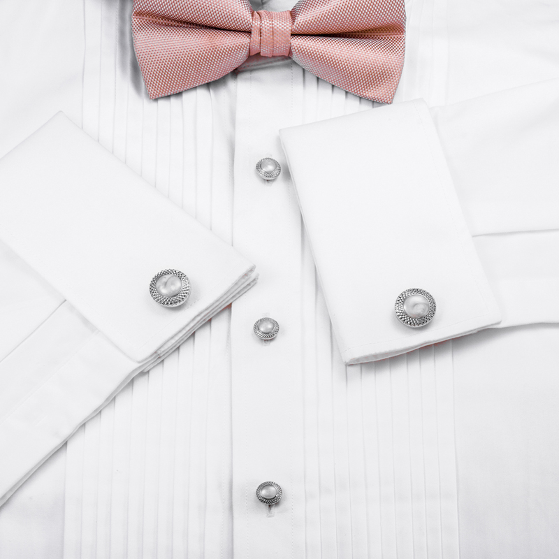 HAWSON Set di gemelli e botton - Cufflinks Silver Set recensione e prezzo