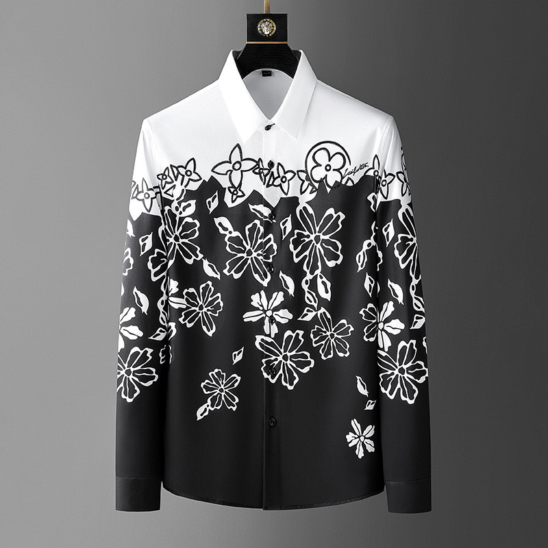 Camicia a maniche lunghe con s - Men Formal Party Wear Shirt recensione e prezzo