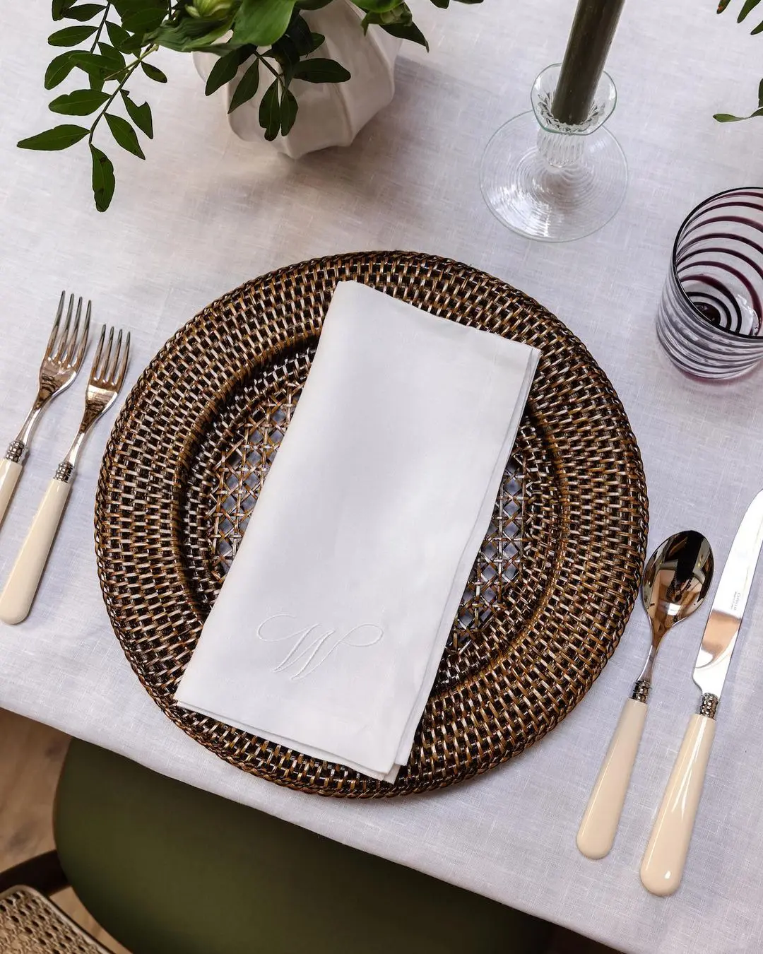 10 pezzi di tovaglioli di lino - Monogrammed Handkerchief recensione e prezzo