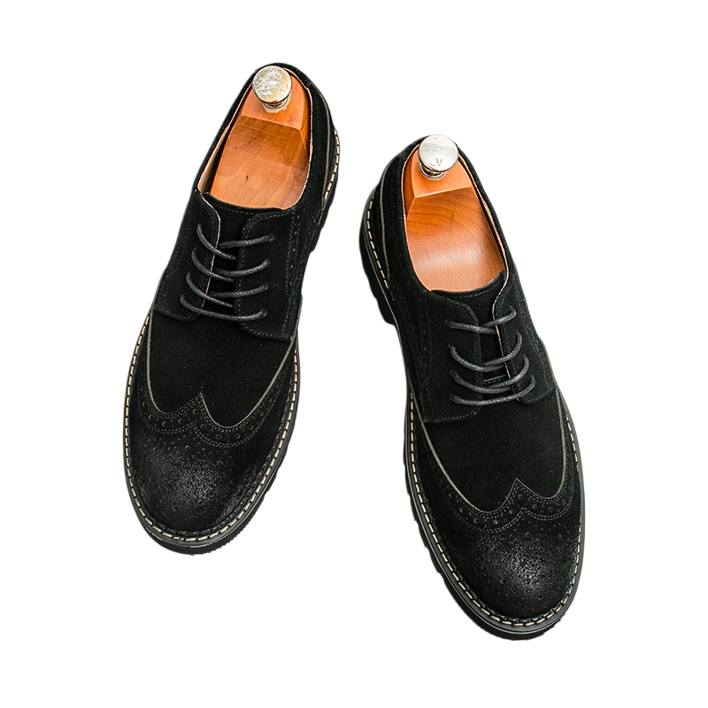 Oxford brogue in pelle scamosc - Large Men Formal Wear recensione e prezzo
