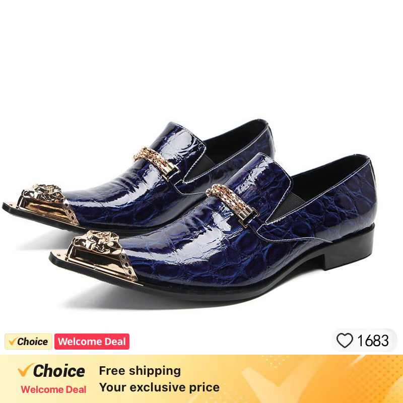 Scarpe Eleganti in Pelle con D - Men'S Formal Party Wear Shoes recensione e prezzo