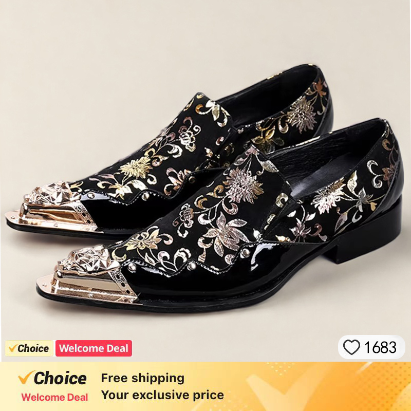Scarpe Eleganti in Pelle con D - Men'S Formal Party Wear Shoes recensione e prezzo